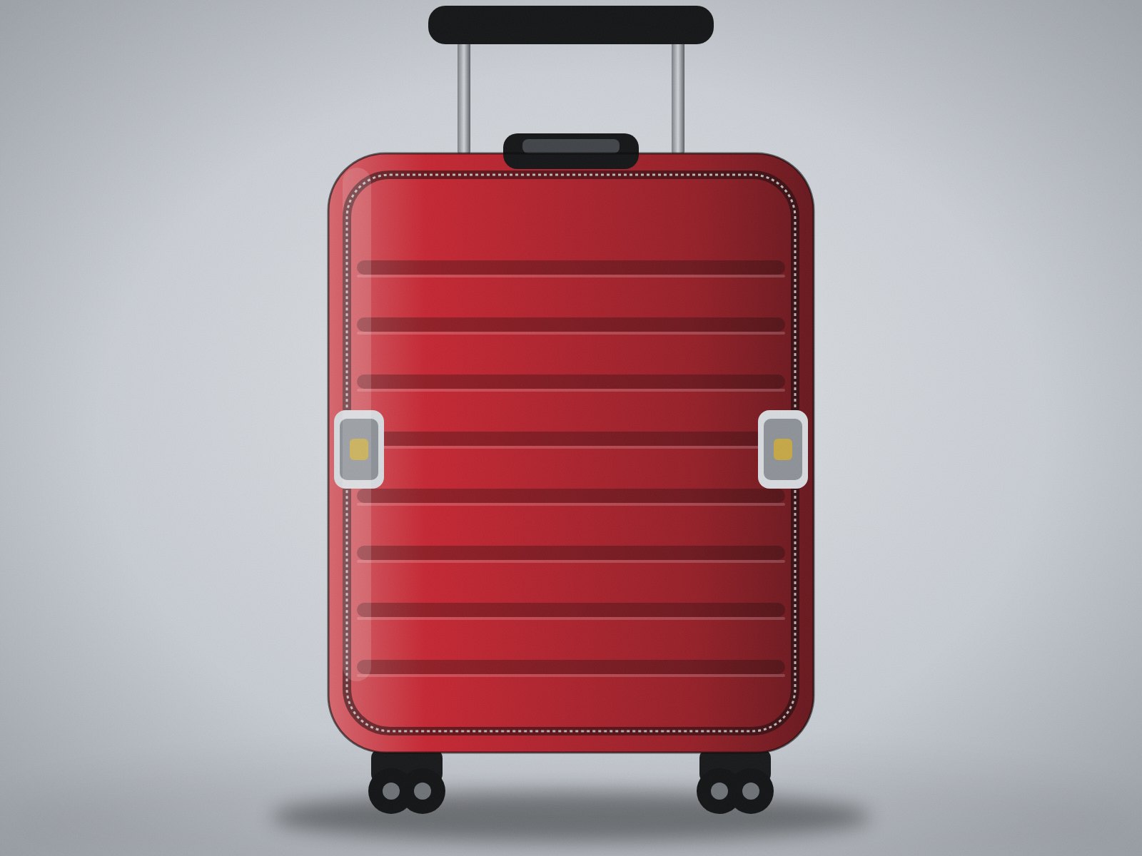 Red suitcase